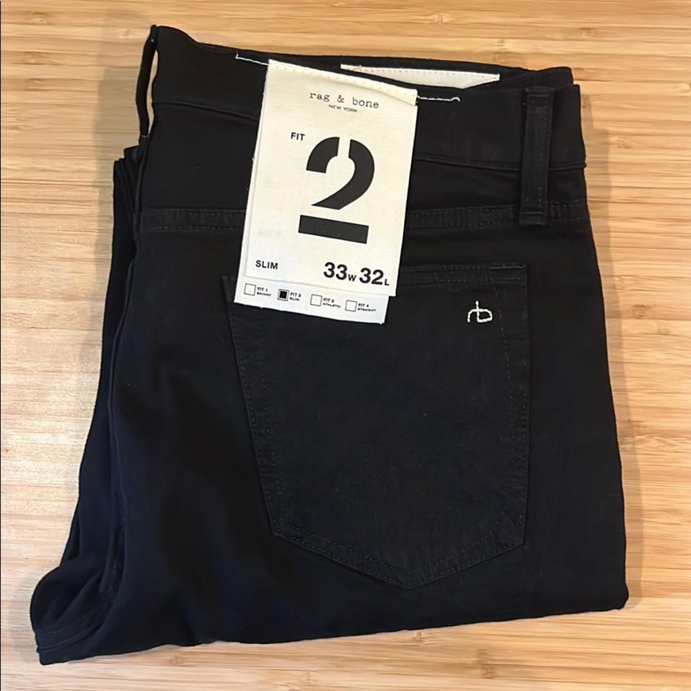 Rag & Bone Classic Black Denim Pants